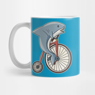 Shark On A Bike Mug